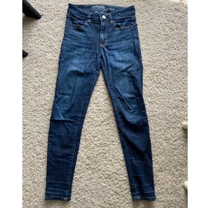 American Eagle Hi-Rise Skinny Jeans 0 Short